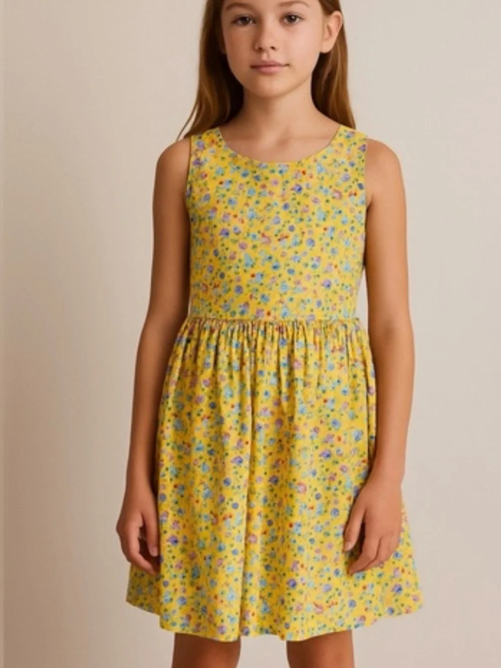 Polo by Ralph Lauren Yellow Floral Tank Dress
